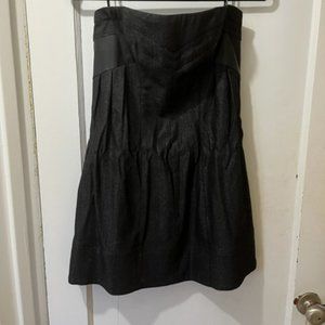 Tube top wool dress